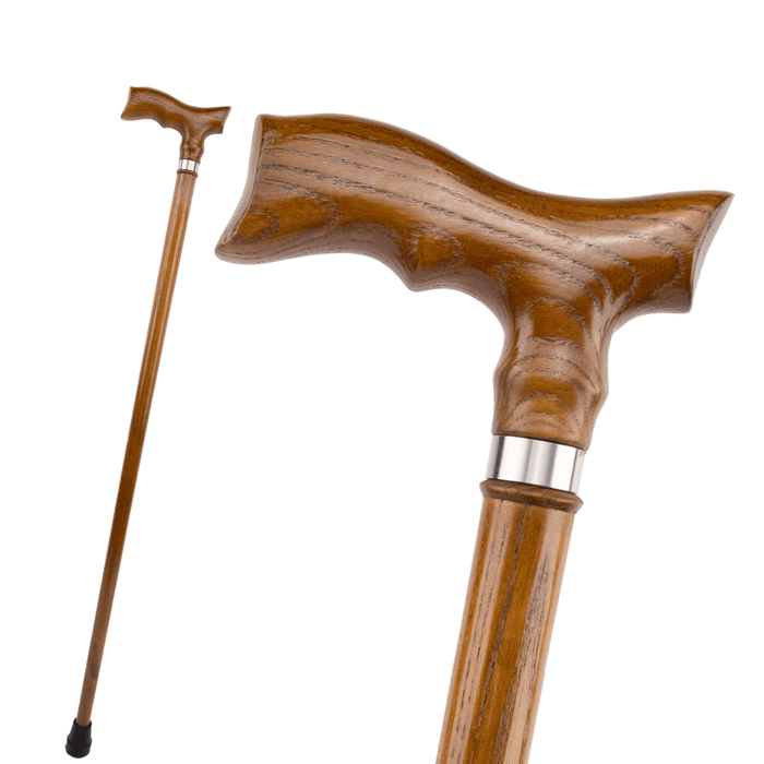 Classic Hand Carved Anatomic Derby Walking Cane, Durable Design