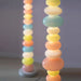 Colorful and Artistic Rainbow Candy Unique Glass Floor/Table Lamp