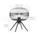 Sleek Tripod Base Glass Table Lamp with Contemporary Design