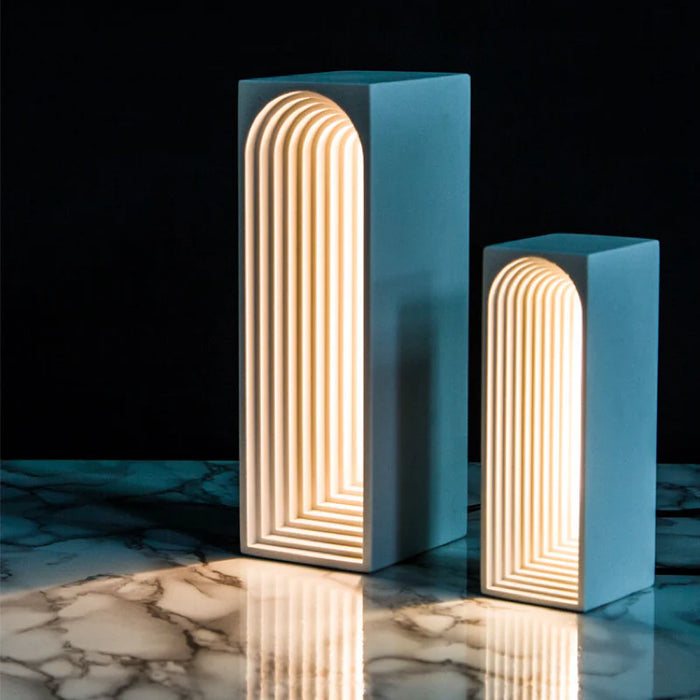 Designer Cement Architectural Style Table Lamp
