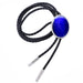 Mens Cat's Eye Bolo Tie Mens Bolo Tie For Wedding Blue