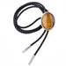 Men's Cat's Eye Bolo Wedding Tie Brown Bowlow Tie