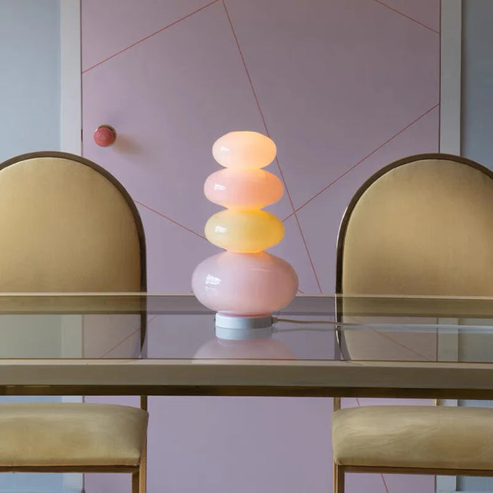 Colorful and Artistic Rainbow Candy Unique Glass Floor/Table Lamp