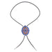 Navajo Suit Bolo Men Cowboy Tie Blue Necklace Bolo