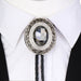 Rhinestone Bolo Tie Bolo Necktie Glass Stone Unique White Bolo