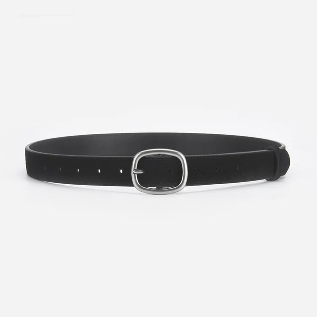 Suede leather waist belt