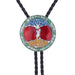 Tree of Life Necktie Red Tie Men's Western Bolo Tie