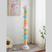 Colorful and Artistic Rainbow Candy Unique Glass Floor/Table Lamp