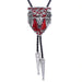 Longhorn Bolo Tie Red Mens Western Tie Buffalo Bolo