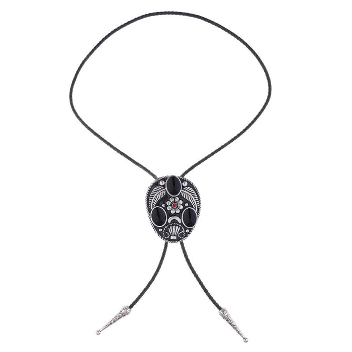 Men's Agate Bolo Tie Wedding Black Bolo Tie Stone Bolo