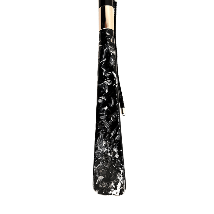 Swarovski Crystal-Encrusted Lux Silver Skull Shoehorn