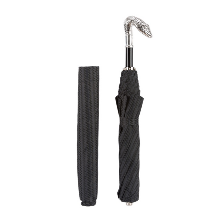 snake handle umbrella - metal, luxury