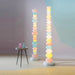 Colorful and Artistic Rainbow Candy Unique Glass Floor/Table Lamp