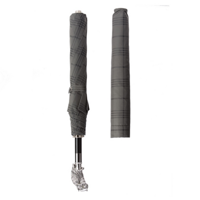 where to buy classic grey umbrella with silver owl handle