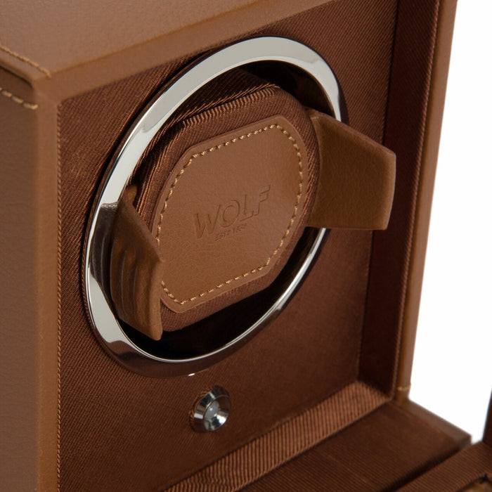 Wolf Cub Precision Watch Winder with Protective Cover