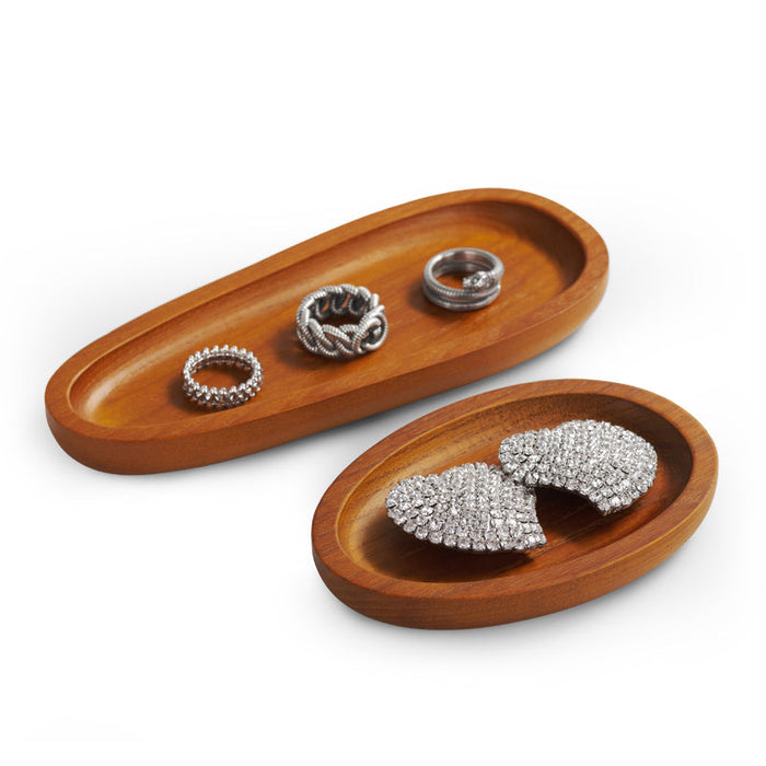 High-quality Nordic wood jewelry tray organizer