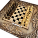 Handmade Wooden Chess Set 3 In 1, Wooden Chess Board For Gift