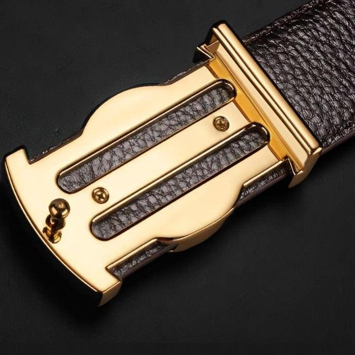 Luxury Leather Suit Belt For Men, Giuseppe Model