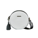 Stylish Round Leather Bag for Women with Decorative Tassel