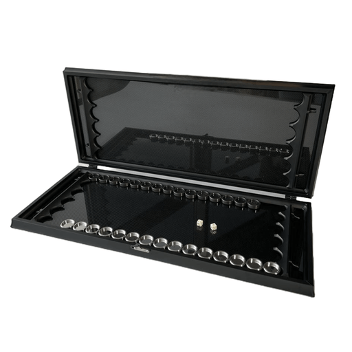 Carbon and metal backgammon set