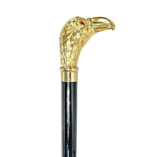 Chic Gold-plated Eagle Walking Stick