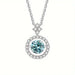 Adjustable 925 Sterling Silver Moissanite Pendant Necklace – Perfect for Women