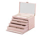 Caroline Extra Large Jewelry Case Rose Quartz