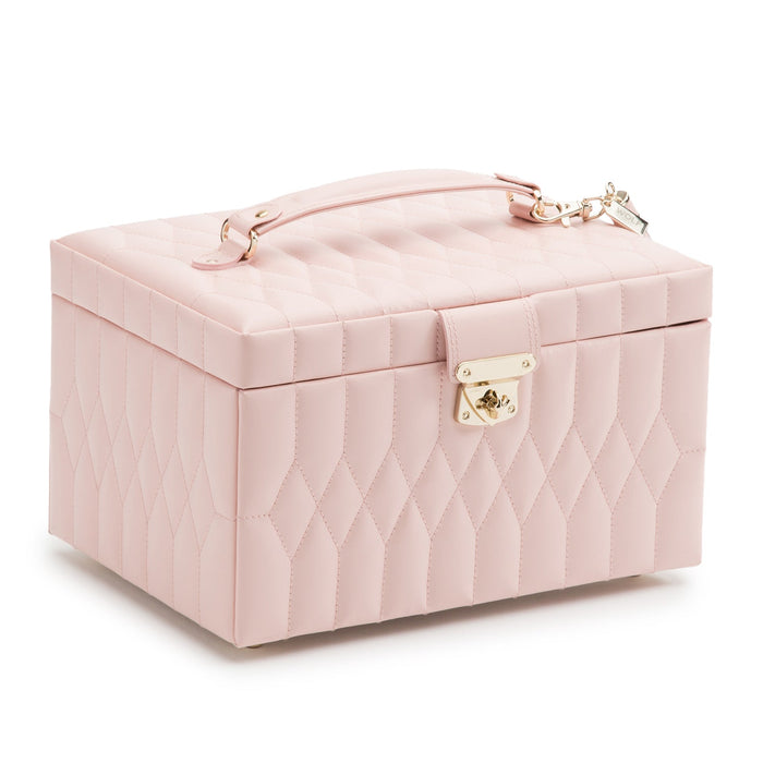 Caroline Medium Jewelry Case Rose Quartz