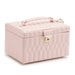 Caroline Medium Jewelry Case Rose Quartz