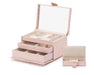 Caroline Medium Jewelry Case Rose Quartz