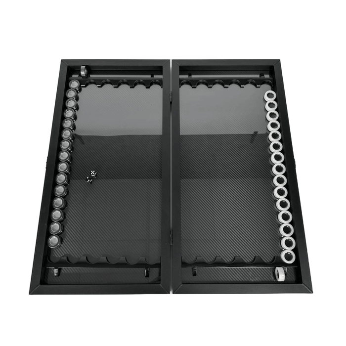 60*30 cm carbon fiber backgammon set