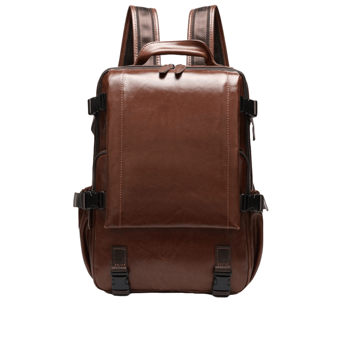 Fashionable EDC Leather Backpack for Men