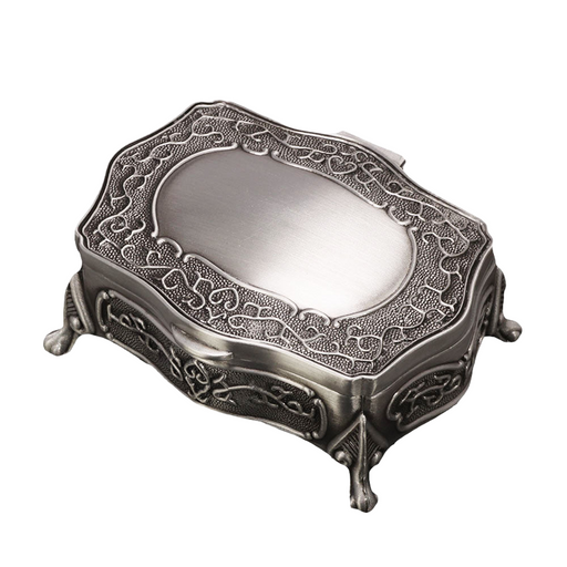 Unique Vintage Alloy Jewelry Box Casket For Rings Pendants Necklace