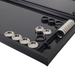 Carbon fiber and metal backgammon set