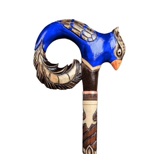 Phoenix Wooden Сane With Carved Handle, Stylish Wooden Canes