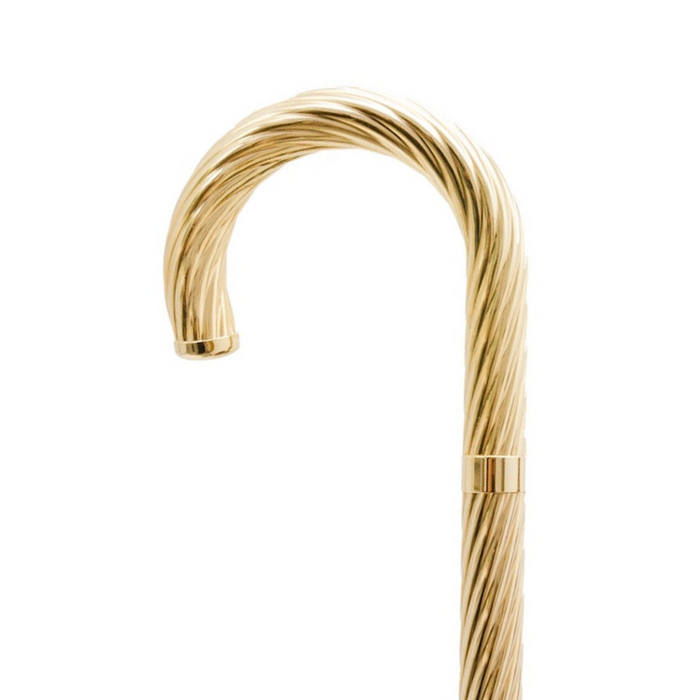 Luxury Tourist Style Walking Cane Swarovski® - Brass Jeweled