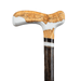 White Epoxy Maple Burl Walking Cane, Stylish Walking Cane