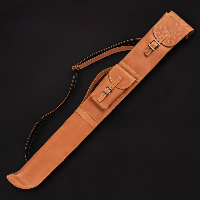 Walking Stick Pouch with Pocket, Genuine Leather