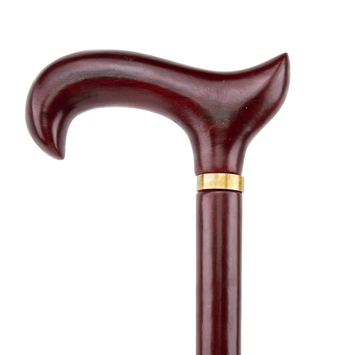 Malacca Derby Walking Stick For Women, Ergonomic Grip