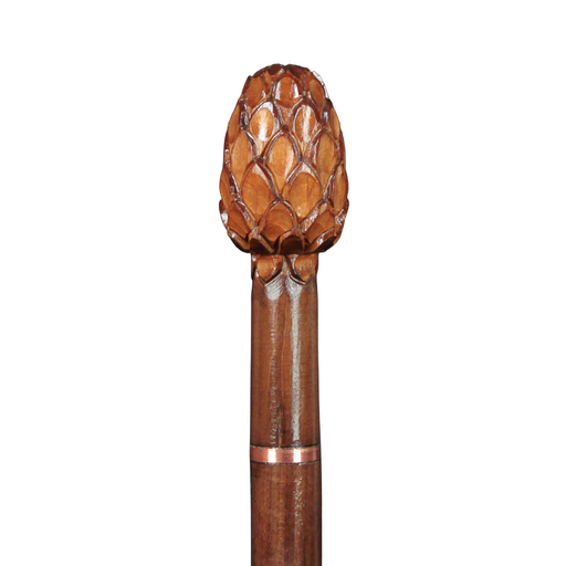 Pine Cone Walking Stick, Carving Pine Cone Walking Cane - Artynov | Unique Handmade Accessories