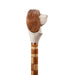 Pretty Hand Carved Walking Stick - Dog Head Walking Cane