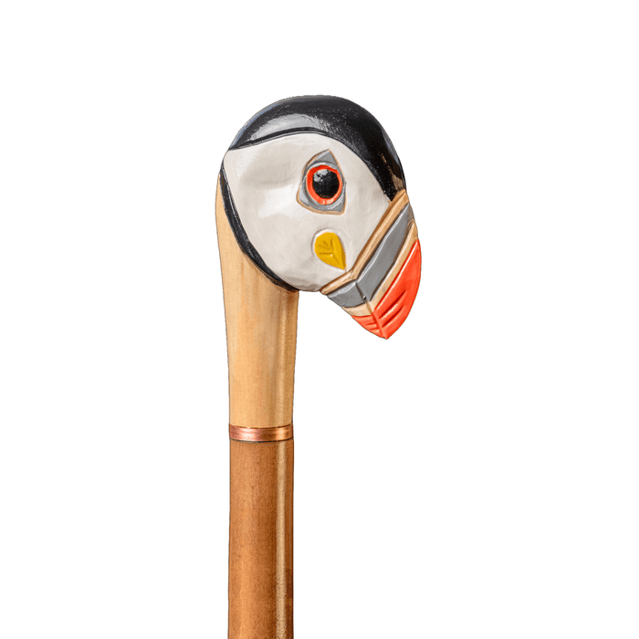 Puffin Clown Bird Walking Cane, Сute Cane Handcrafted