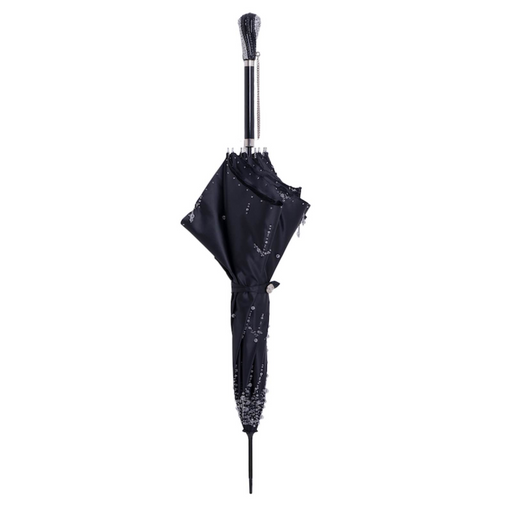 Luxury chic umbrella with Swarovski crystal handle