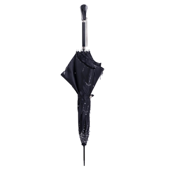 Luxury Chic Umbrella with Handle with Crystals from Swarovski