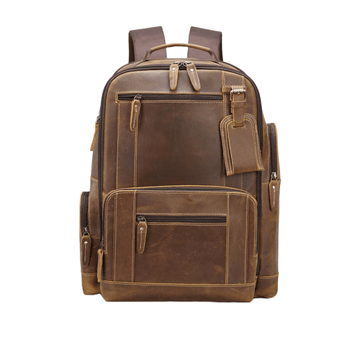 Handmade Genuine Leather Handbag Backpack for Men