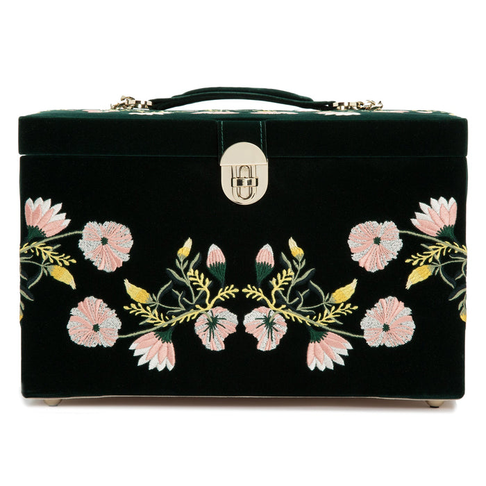 Zoe Large Jewelry Box Forest Green