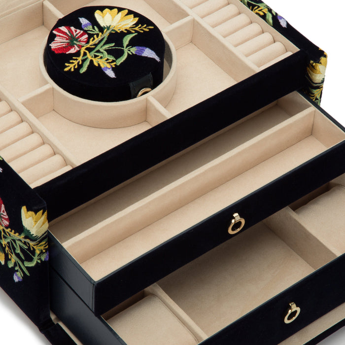 Zoe Medium Jewelry Box Indigo