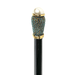 Elegant walking stick accessory with rhinestones and pearl knob