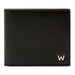 Wolf Black Leather Billfold Wallet with Logo 774002