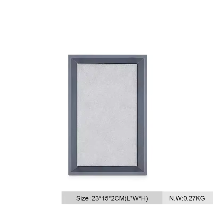 Gray PU Leather Microfiber Jewelry Display Tray